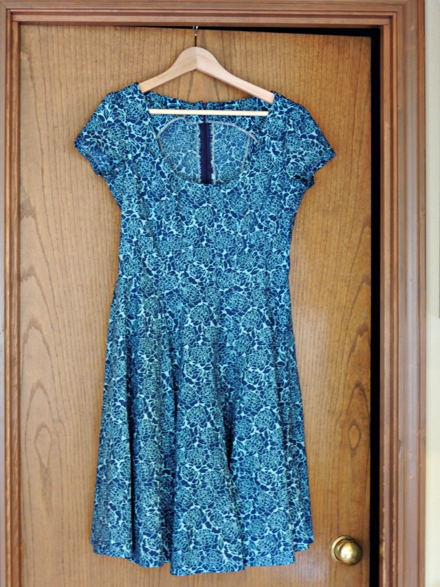 Blue Flowers Spring Dress-1